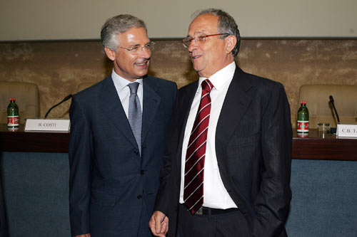 Pier Francesco Guarguaglini (a destra) e Bruno Costi