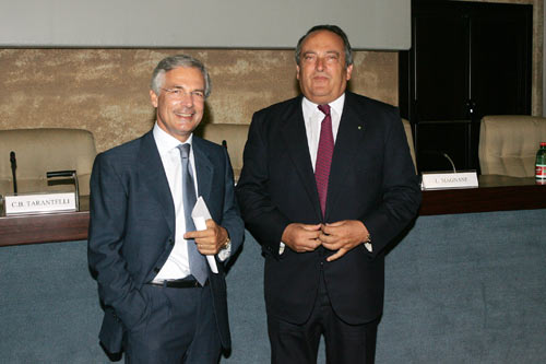 Luigi Abete (a destra) e Bruno Costi