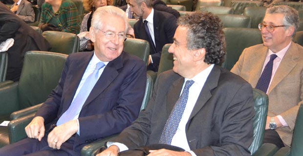 Mario Monti e Fabrizio Barca